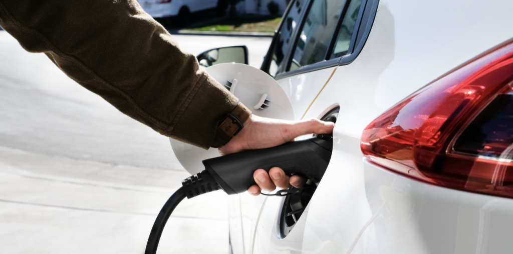 EV car charger installed by electrician