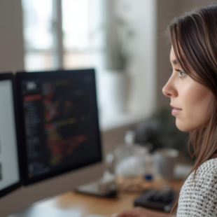 Lady working in a Google Ads agency Cheshire